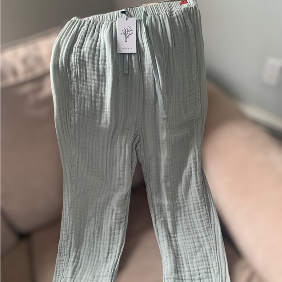 The Sunday pants are actually a blue/green color and the size is 1. - Picture 1 of 7